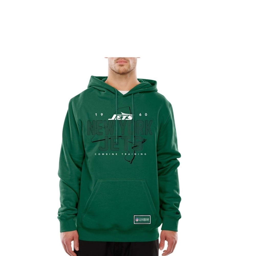 New Era New York Jets NFL Combine Training Hoodie Green Mens S NWT